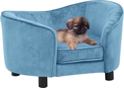 vidaXL - Hondenbank - 69x49x40 - cm - pluche - zwart