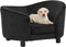 vidaXL - Hondenbank - 69x49x40 - cm - pluche - zwart