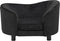 vidaXL - Hondenbank - 69x49x40 - cm - pluche - zwart