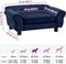 vidaXL - Hondenbank - 72x45x30 - cm - pluche - blauw