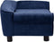 vidaXL - Hondenbank - 72x45x30 - cm - pluche - blauw
