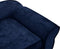 vidaXL - Hondenbank - 72x45x30 - cm - pluche - blauw
