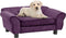 vidaXL - Hondenbank - 72x45x30 - cm - pluche - bordeauxrood