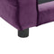 vidaXL - Hondenbank - 72x45x30 - cm - pluche - bordeauxrood