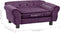 vidaXL - Hondenbank - 72x45x30 - cm - pluche - bordeauxrood