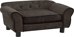 vidaXL - Hondenbank - 72x45x30 - cm - pluche - bruin