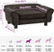 vidaXL - Hondenbank - 72x45x30 - cm - pluche - bruin