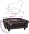 vidaXL - Hondenbank - 72x45x30 - cm - pluche - bruin