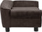vidaXL - Hondenbank - 72x45x30 - cm - pluche - bruin