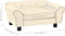 vidaXL - Hondenbank - 72x45x30 - cm - pluche - crèmekleurig