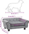 vidaXL - Hondenbank - 72x45x30 - cm - pluche - crèmekleurig