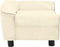 vidaXL - Hondenbank - 72x45x30 - cm - pluche - crèmekleurig