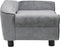 vidaXL - Hondenbank - 72x45x30 - cm - pluche - donkergrijs