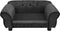 vidaXL - Hondenbank - 72x45x30 - cm - pluche - donkergrijs