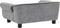vidaXL - Hondenbank - 72x45x30 - cm - pluche - grijs