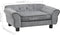 vidaXL - Hondenbank - 72x45x30 - cm - pluche - grijs