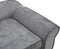 vidaXL - Hondenbank - 72x45x30 - cm - pluche - grijs