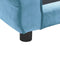 vidaXL - Hondenbank - 72x45x30 - cm - pluche - turquoise