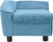 vidaXL - Hondenbank - 72x45x30 - cm - pluche - turquoise