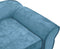 vidaXL - Hondenbank - 72x45x30 - cm - pluche - turquoise