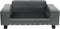 vidaXL - Hondenbank - 81x43x31 - cm - pluche - en - kunstleer - grijs