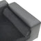 vidaXL - Hondenbank - 81x43x31 - cm - pluche - en - kunstleer - grijs