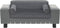 vidaXL - Hondenbank - 81x43x31 - cm - pluche - en - kunstleer - grijs