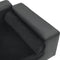 vidaXL - Hondenbank - 81x43x31 - cm - pluche - en - kunstleer - donkergrijs