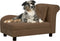 vidaXL - Hondenbank - met - kussen - 83x44x44 - cm - pluche - bruin