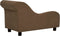 vidaXL - Hondenbank - met - kussen - 83x44x44 - cm - pluche - bruin