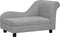 vidaXL - Hondenbank - met - kussen - 83x44x44 - cm - pluche - grijs