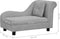 vidaXL - Hondenbank - met - kussen - 83x44x44 - cm - pluche - grijs