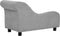 vidaXL - Hondenbank - met - kussen - 83x44x44 - cm - pluche - grijs