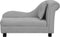 vidaXL - Hondenbank - met - kussen - 83x44x44 - cm - pluche - grijs