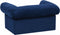 vidaXL - Hondenbank - met - lade - 75x50x38 - cm - pluche - blauw