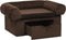 vidaXL - Hondenbank - met - lade - 75x50x38 - cm - pluche - bruin