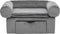 vidaXL - Hondenbank - met - lade - 75x50x38 - cm - pluche - grijs
