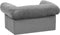 vidaXL - Hondenbank - met - lade - 75x50x38 - cm - pluche - grijs