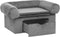 vidaXL - Hondenbank - met - lade - 75x50x38 - cm - pluche - zwart