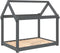 vidaXL - Hondenbed - 101x70x90 - cm - massief - grenenhout - grijs