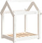 vidaXL - Hondenbed - 61x50x70 - cm - massief - grenenhout - wit
