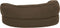 vidaXL - Hondenbed - ergonomisch - linnen-look - 60x42 - cm - bruin