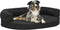 vidaXL - Hondenbed - ergonomisch - linnen-look - 60x42 - cm - bruin
