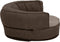 vidaXL - Hondenbed - ergonomisch - linnen-look - 60x42 - cm - fleece - bruin