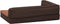vidaXL - Hondenbed - ergonomisch - linnen-look - 60x42 - cm - fleece - bruin