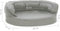 vidaXL - Hondenbed - ergonomisch - linnen-look - 60x42 - cm - grijs