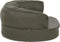 vidaXL - Hondenbed - ergonomisch - linnen-look - 60x42 - cm - donkergrijs