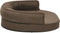 vidaXL - Hondenbed - ergonomisch - linnen-look - 75x53 - cm - bruin