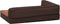 vidaXL - Hondenbed - ergonomisch - linnen-look - 75x53 - cm - fleece - bruin