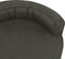 vidaXL - Hondenbed - ergonomisch - linnen-look - 75x53 - cm - donkergrijs